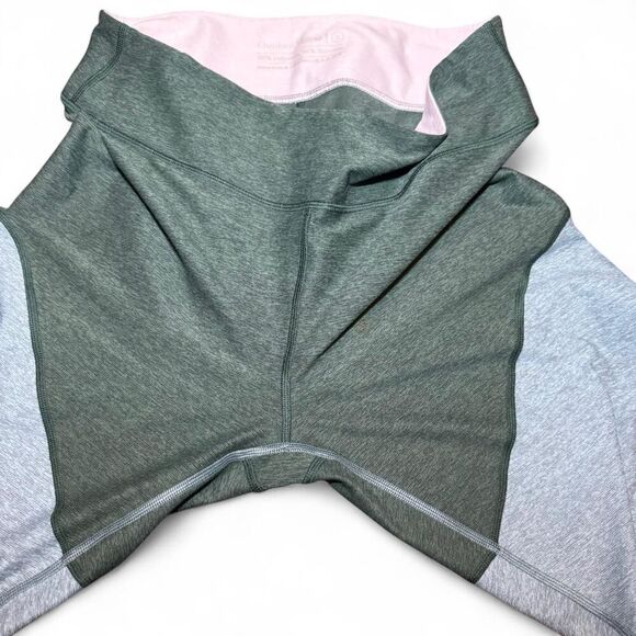 Outdoor Voices 7/8 Spring green/blue/light pink workout warmup leggings Sz XL - Picture 5 of 5